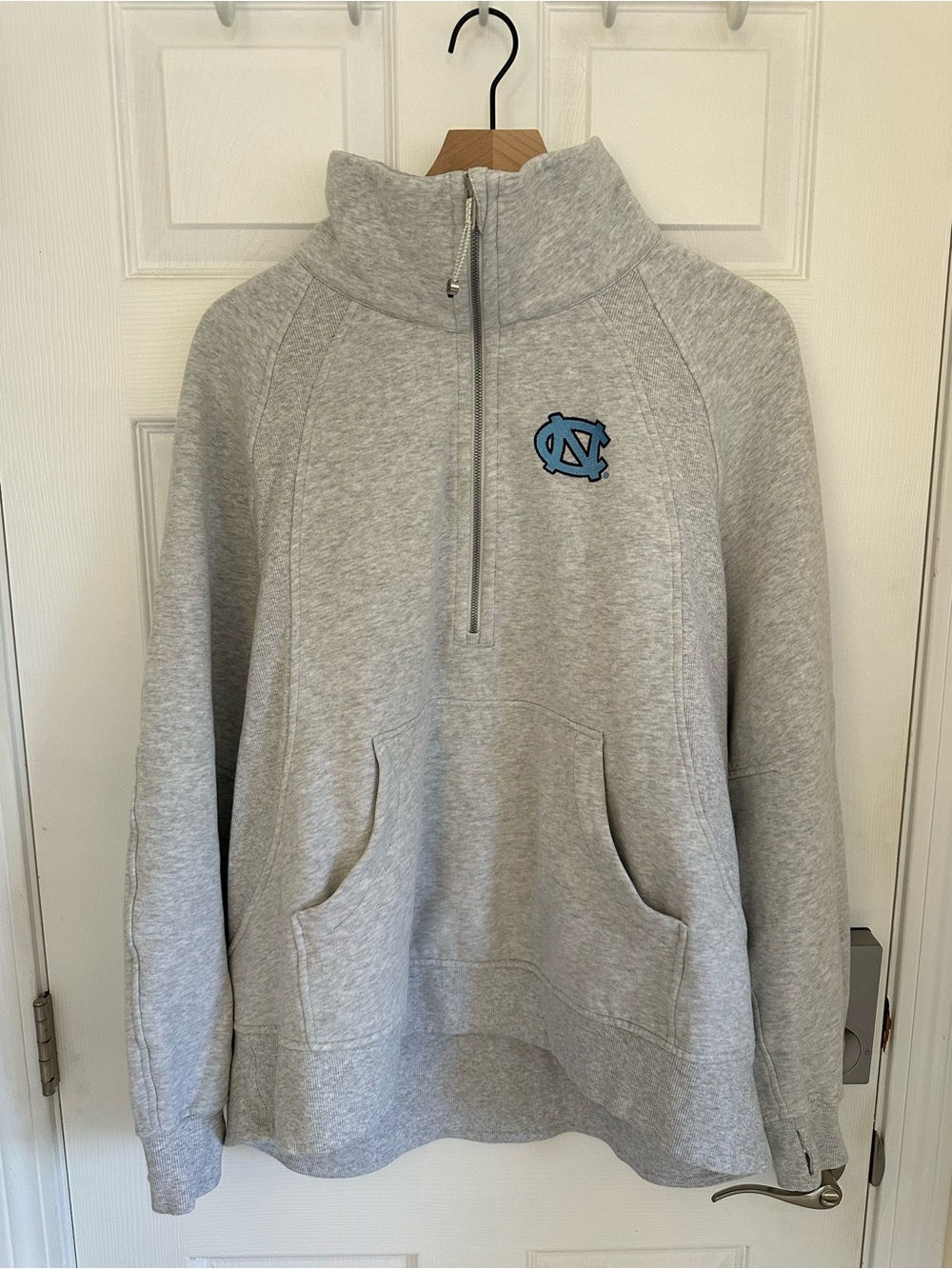 UNC Lululemon Scuba Oversized Half Zip Funnel-Neck Long